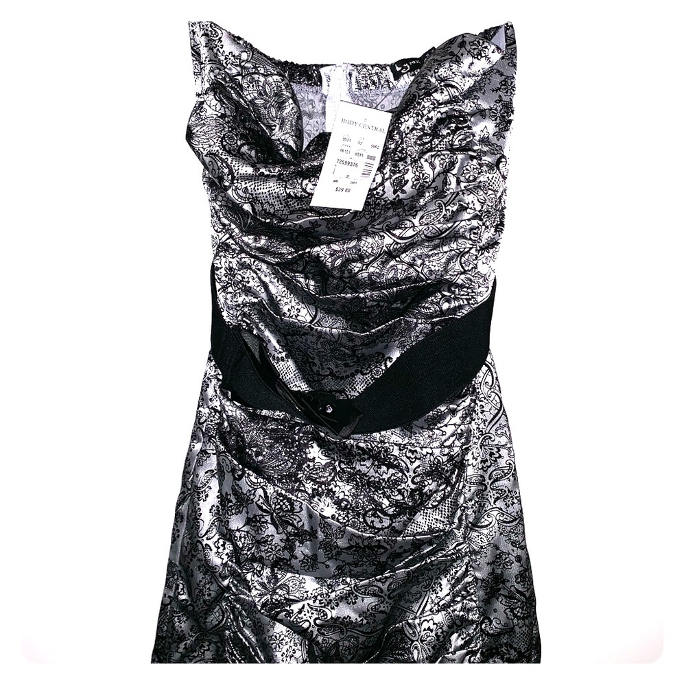 mini strapless dress